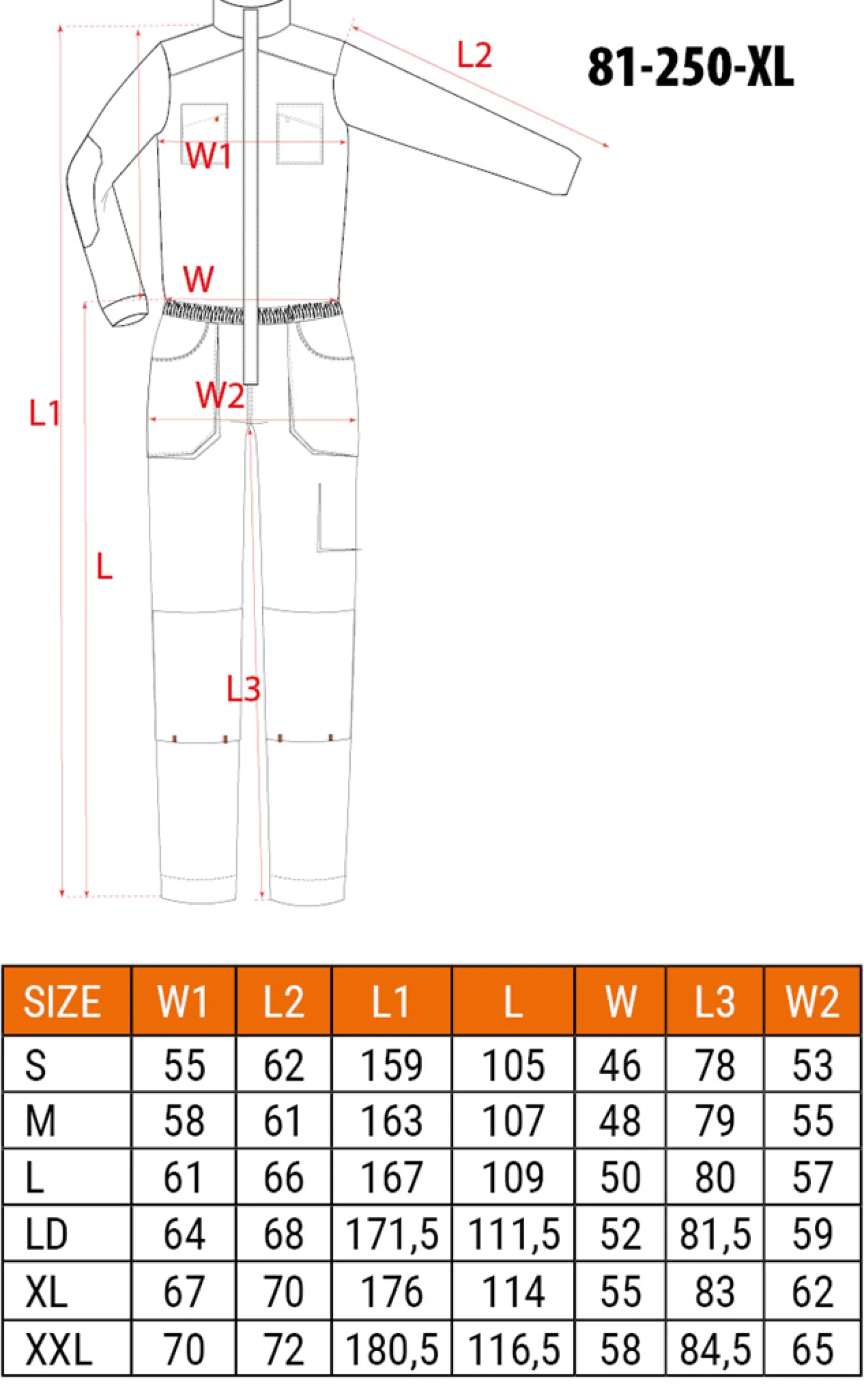 Kombinezon roboczy, rozmiar XL/56 Neo 81-250-XL