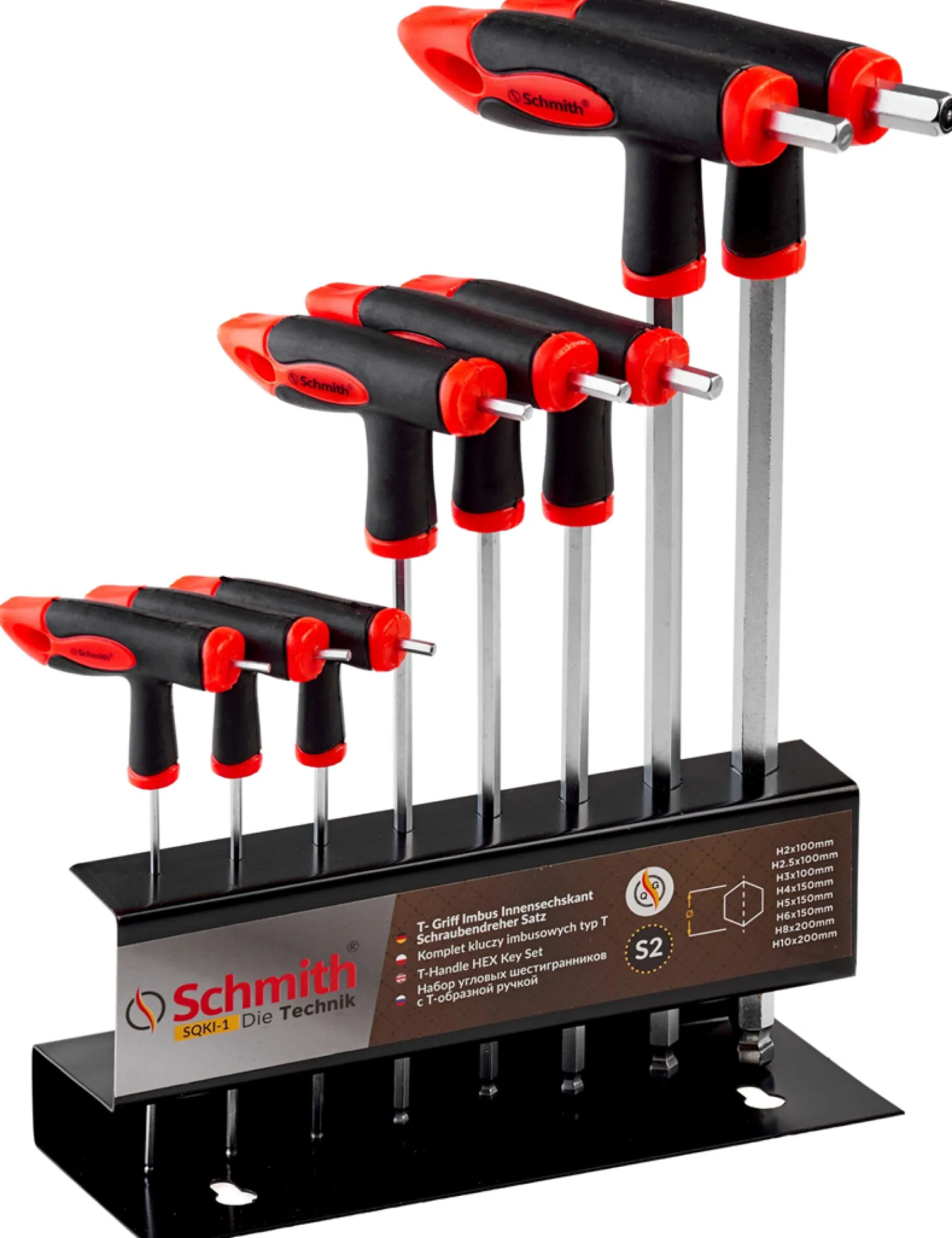Komplet kluczy imbusowych typ t 8 szt Schmith SQKI-1