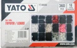 Komplet spinek samochodowych Toyota/Lexus 360szt. Yato YT-06650
