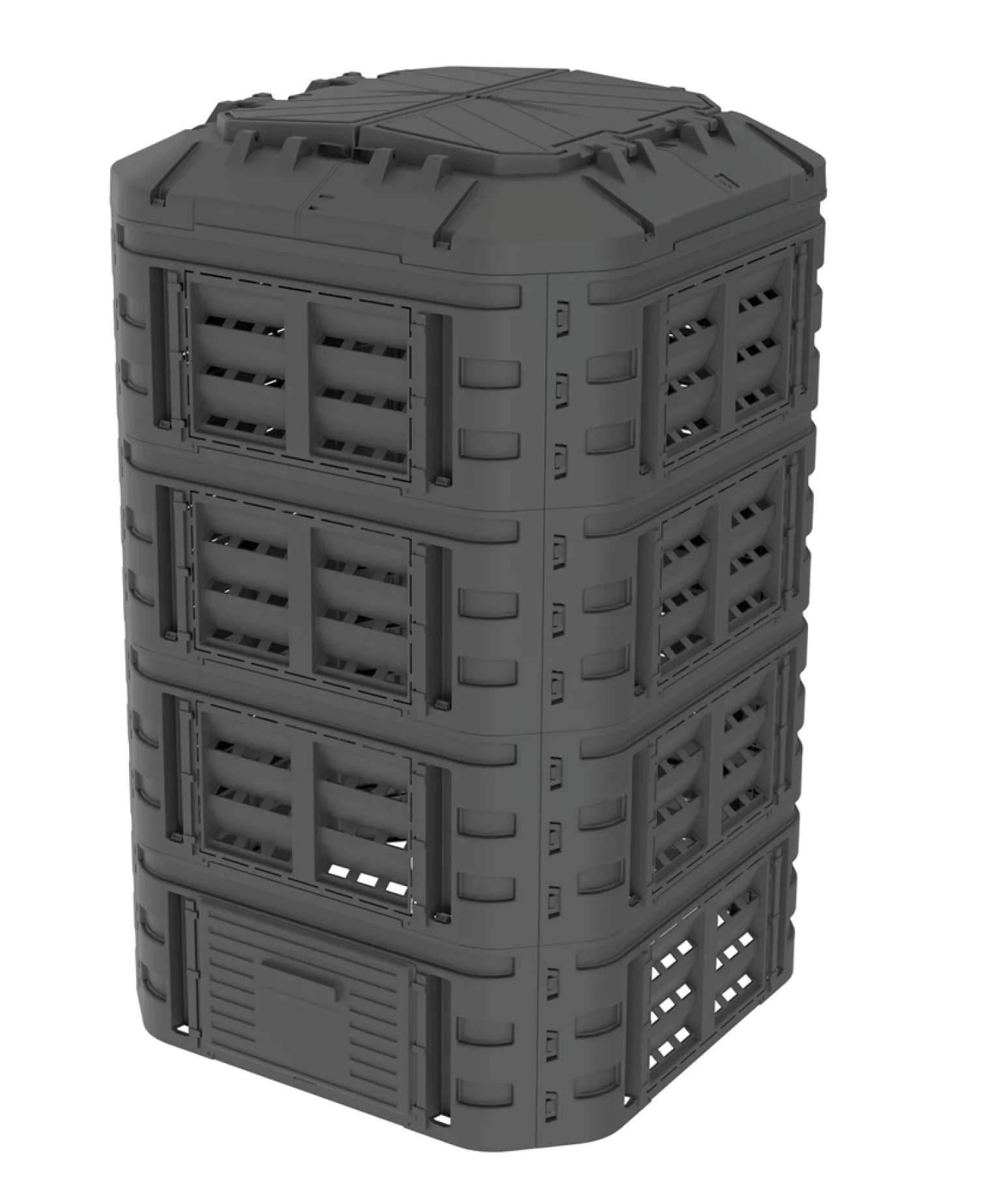 Kompostownik modułowy 1120l Patrol KOMPOST1120CZAPG003