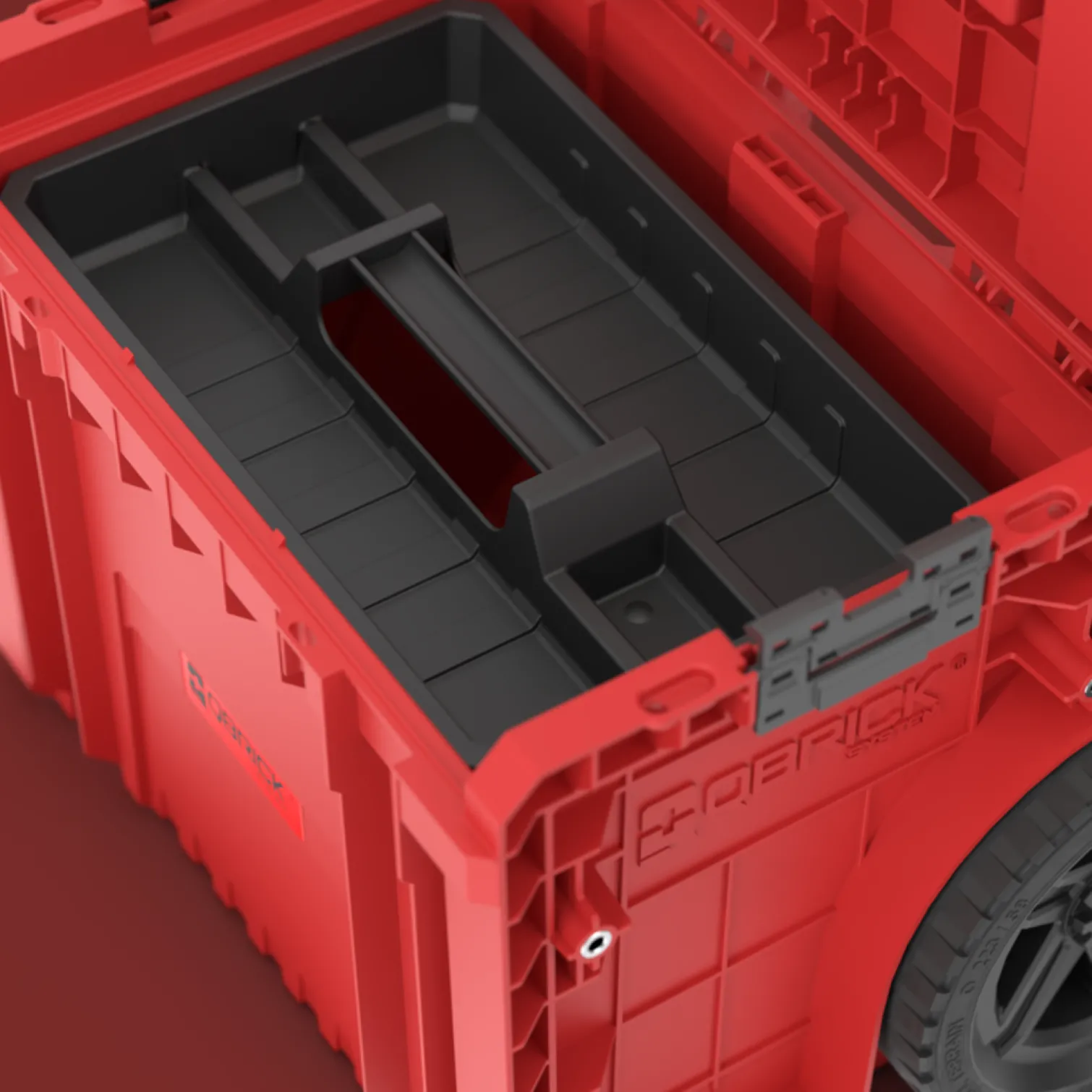 Kołowa skrzynka narzędziowa Qbrick System PRO CART 2.0 PROFI PLUS RED Ultra HD