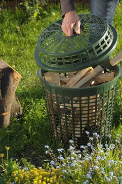 Kosz CAGE - zielony leśny Prosperplast IKOSZ60-G851