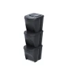 Kosz na śmieci ECO SET3 - antracytowy ECO Prosperplast IKWB25S3W-S433W