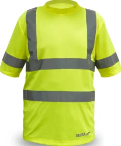 Koszulka męska t-shirt odblaskowa, żółta rozm S Dedra BH81T1-S