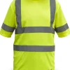 Koszulka męska t-shirt odblaskowa, żółta rozm XXL Dedra BH81T1-XXL