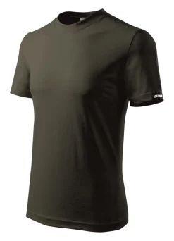 Koszulka męska T-shirt S, kolor army, 100% bawełna Dedra BH5TA-S