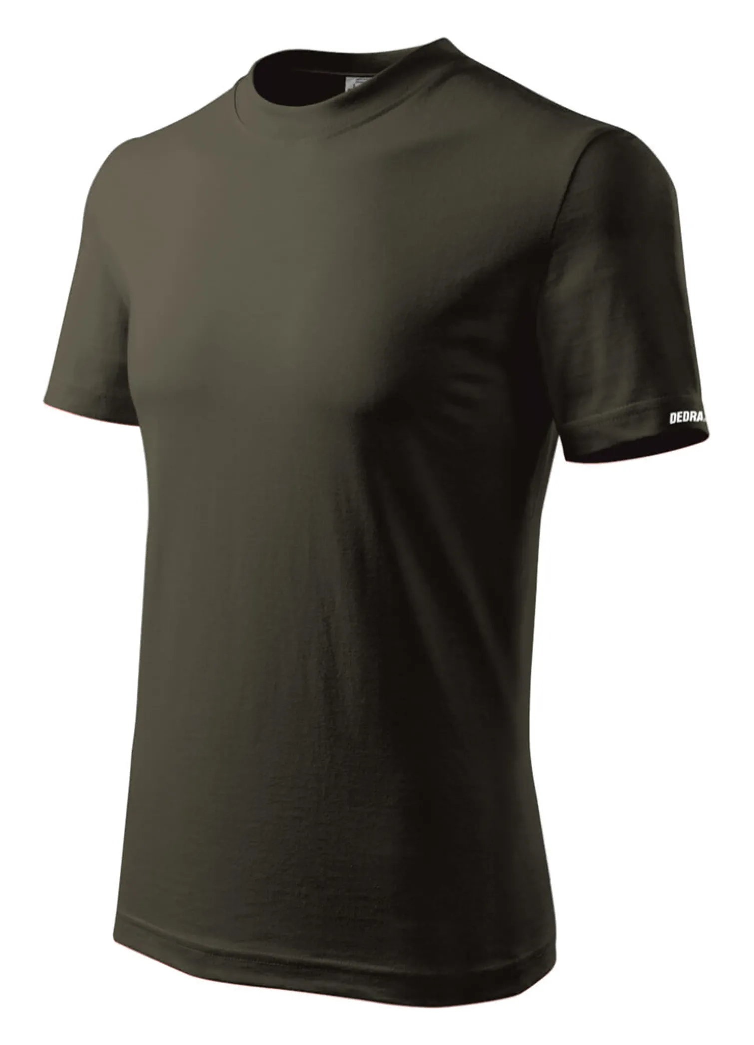 Koszulka męska T-shirt S, kolor army, 100% bawełna Dedra BH5TA-S