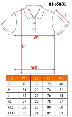 Koszulka polo Motosynteza rozmiar XL Neo 81-658-XL