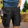 Krótkie spodenki robocze DENIM, czarne, rozmiar M Neo 81-273-M
