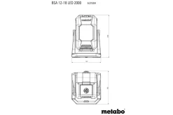 Lampa budowlana Metabo BSA 1218 LED 2000