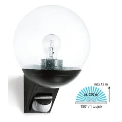Lampa zewnętrzna z czujnikiem ruchu czarna Steinel L 585