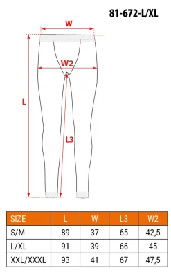 Legginsy termoaktywne COOLMAX Neo 81-672