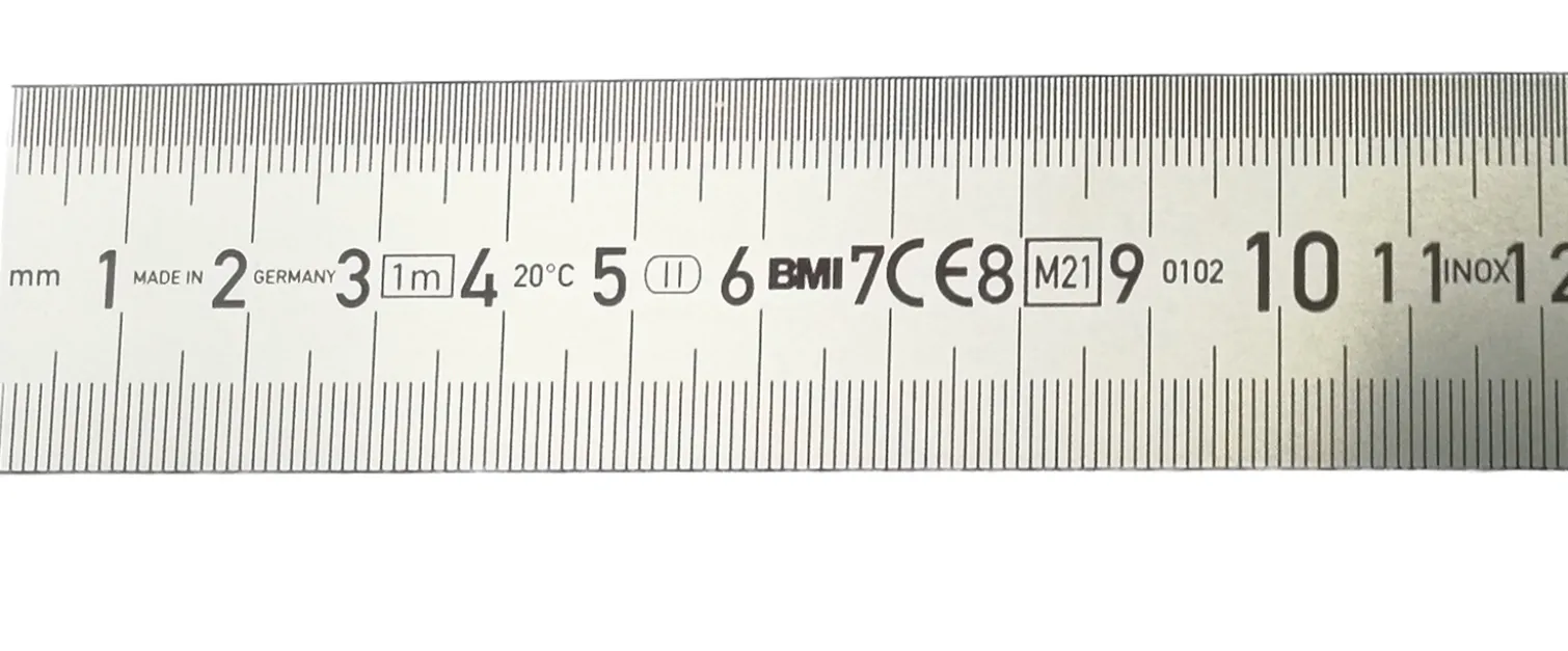 Liniał stalowy półsztywny 2000mm nierdzewny BMI 16-203-31