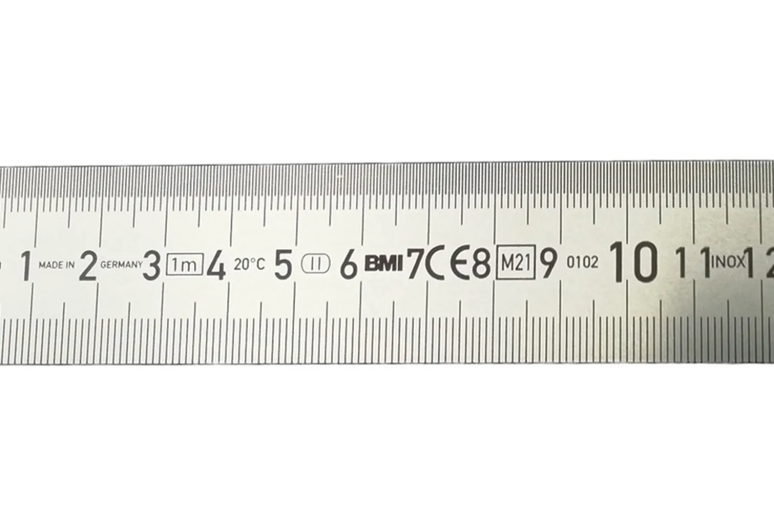 Liniał stalowy półsztywny 1000mm nierdzewny BMI 966100030