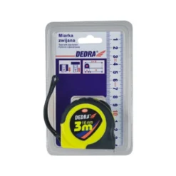 Miarka zwijana, blokada,zaczep 8 m/25 mm na blistrze Dedra M882P