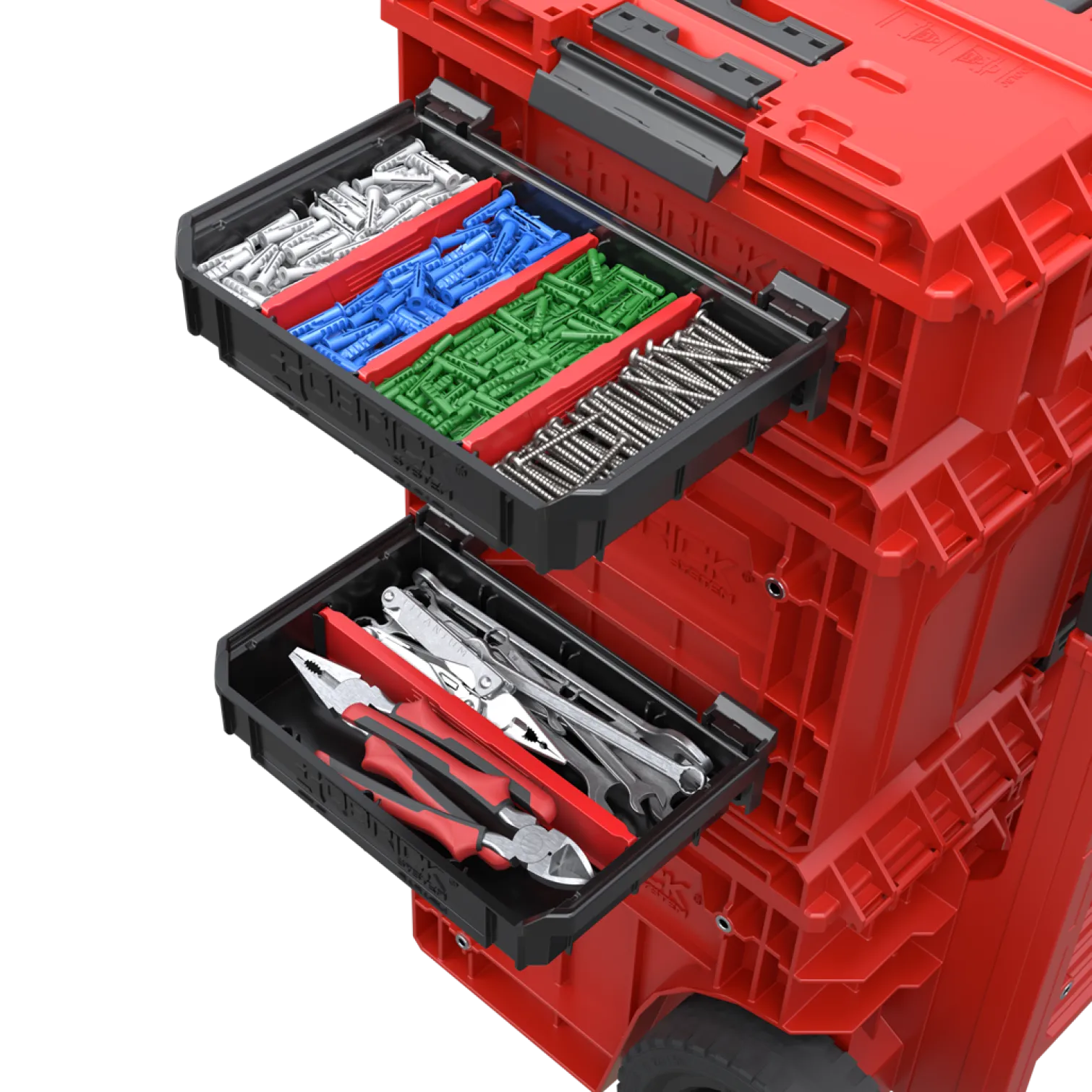 Modułowe półki Qbrick System Custom TOOLBOX SHELF SET