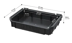Modułowe półki Qbrick System Custom TOOLBOX SHELF SET
