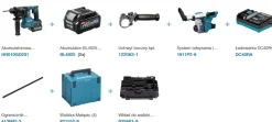 Młotowiertarka Makita XGT HR010GD201 2x2,5Ah MAKPAC 4