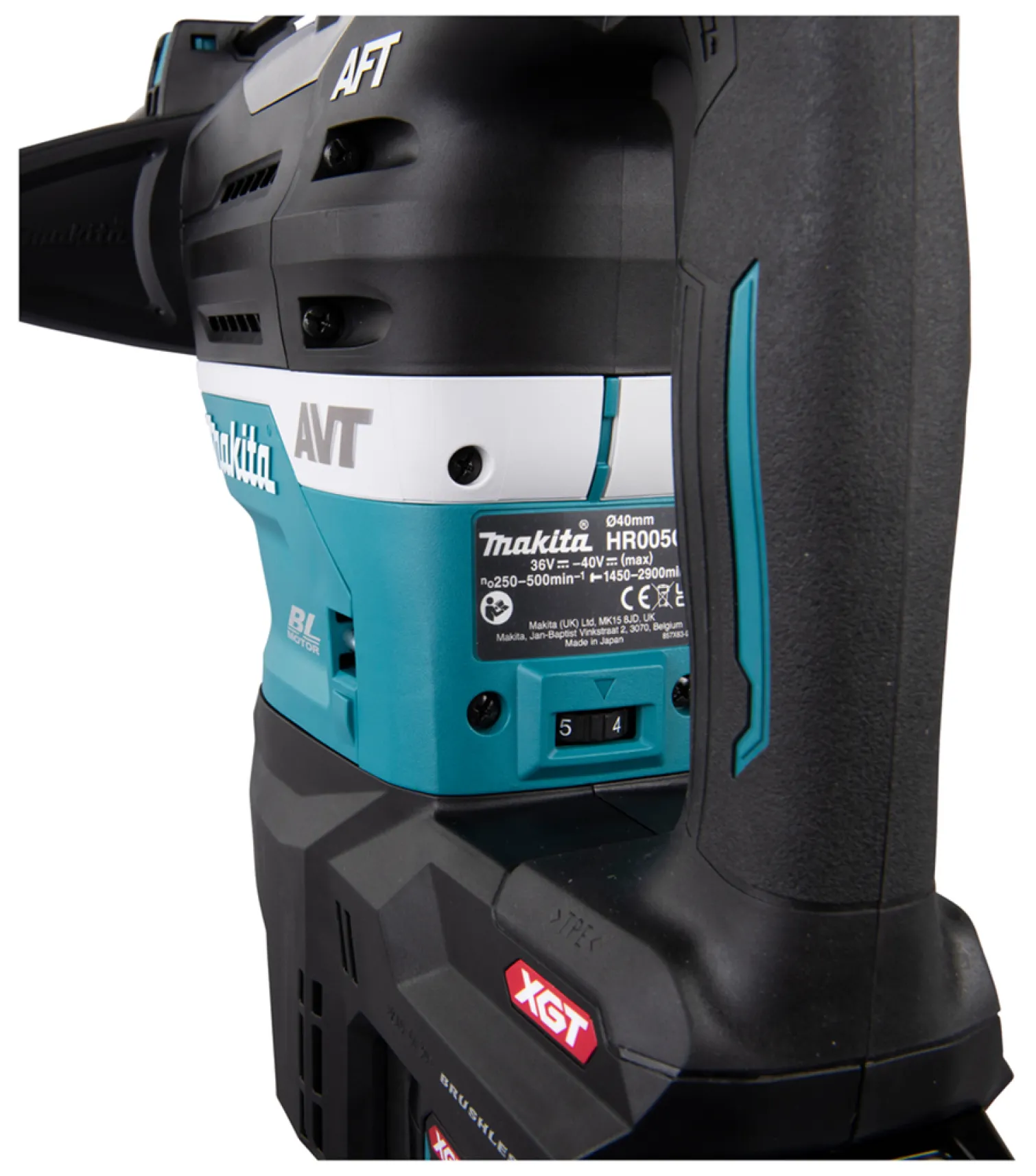 Młot udarowo-obrotowy SDS-Max Makita XGT HR005GM202 2x4,0Ah