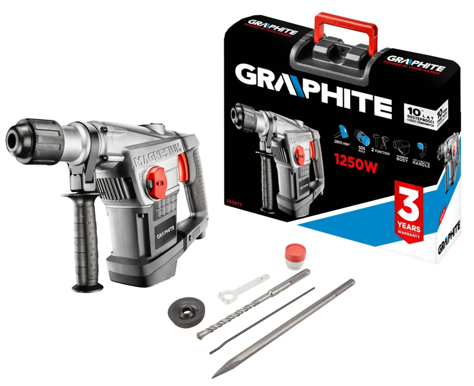 Młot udarowy Graphite 58G874
