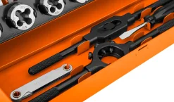 Narzynki i gwintowniki M3-M12, zestaw 32 szt. HSS w walizce Neo 12-915
