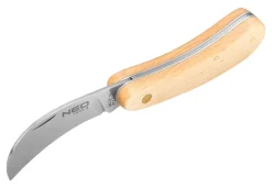 Nóż monterski sierpak, drewniane okładki Neo 63-016