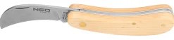 Nóż monterski sierpak, drewniane okładki Neo 63-016