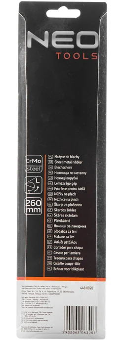 Nożyce do blachy 260mm, lewe Neo 31-082