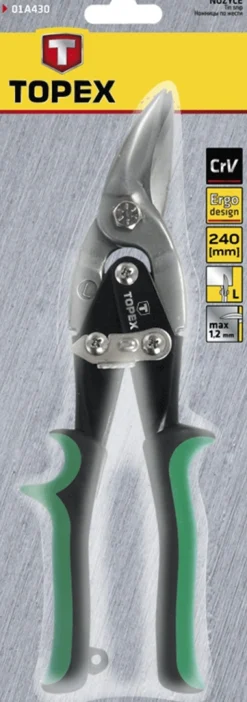Nożyce do blachy prawe 250mm Topex 01A426