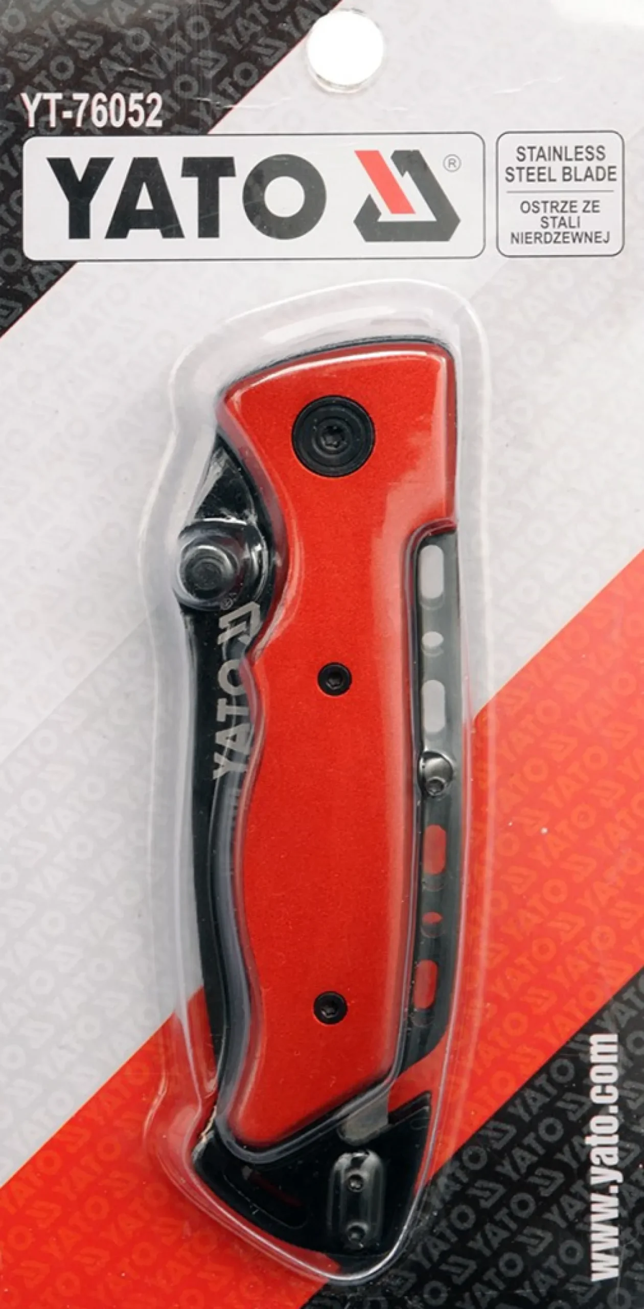 Nóż składany ratowniczy 200mm Yato YT-76052