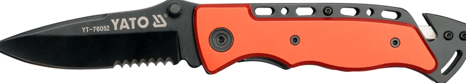 Nóż składany ratowniczy 200mm Yato YT-76052
