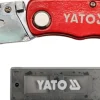 Nóż składany z blokadą 150 mm + ostrza zapasowe Yato YT-7532