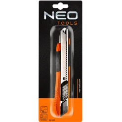 Nóż z ostrzem łamanym 18mm, gumowane wykończenie Neo 63-060