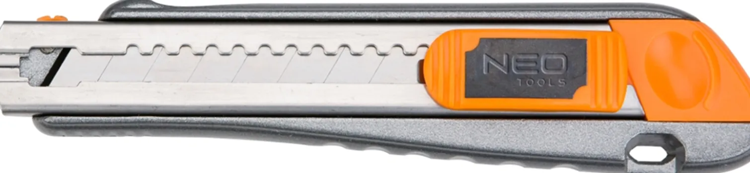 Nóż z ostrzem łamanym 18mm, metalowy korpus Neo 63-021