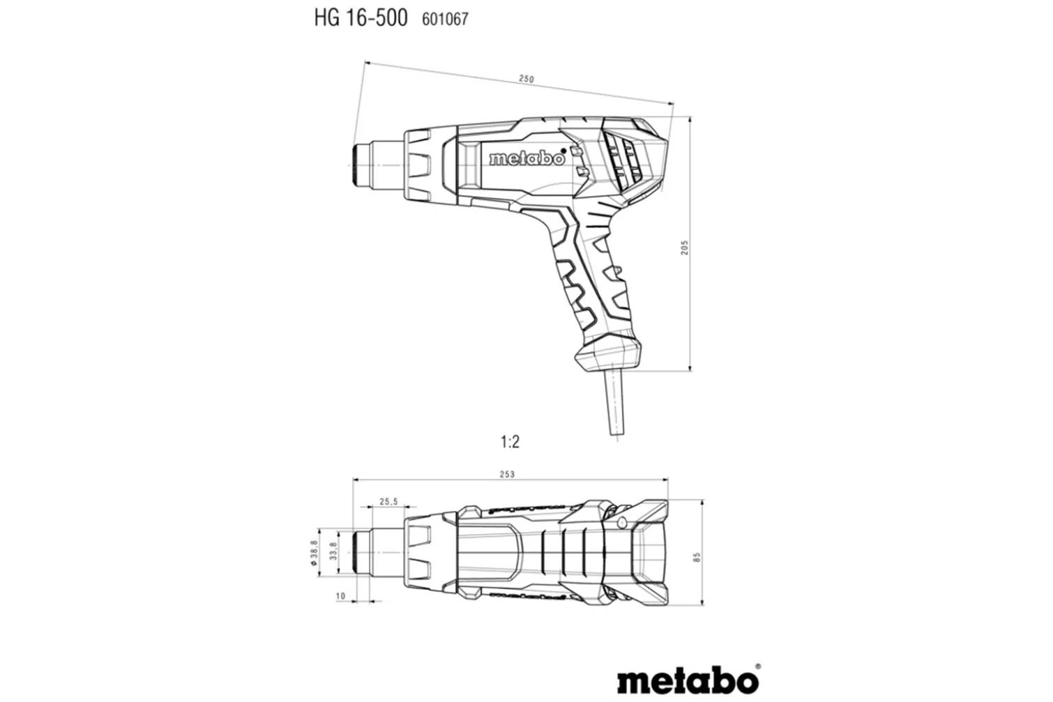 Opalarka w walizce metaBOX Metabo HG 16-500
