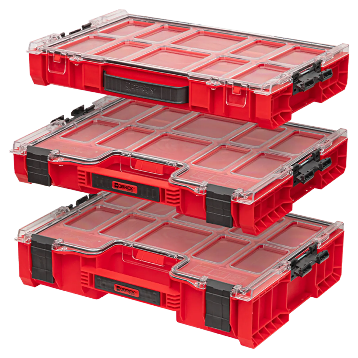 Organizer z wyjmowanymi kubełkami Qbrick System PRO ORGANIZER 300 RED Ultra HD Custom