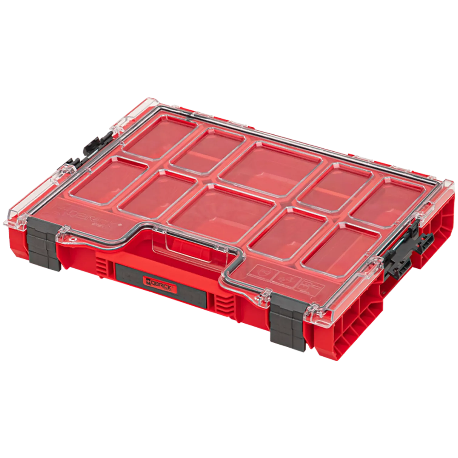 Organizer z wyjmowanymi kubełkami Qbrick System PRO ORGANIZER 200 RED Ultra HD Custom