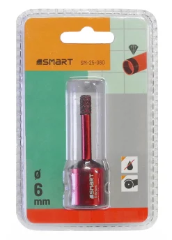 Otwornica diamentowa do gresu 6mm M14 Smart365 SM-25-060