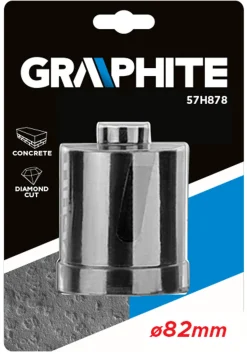 Otwornica diamentowa 82x8x75mm Graphite 57H878
