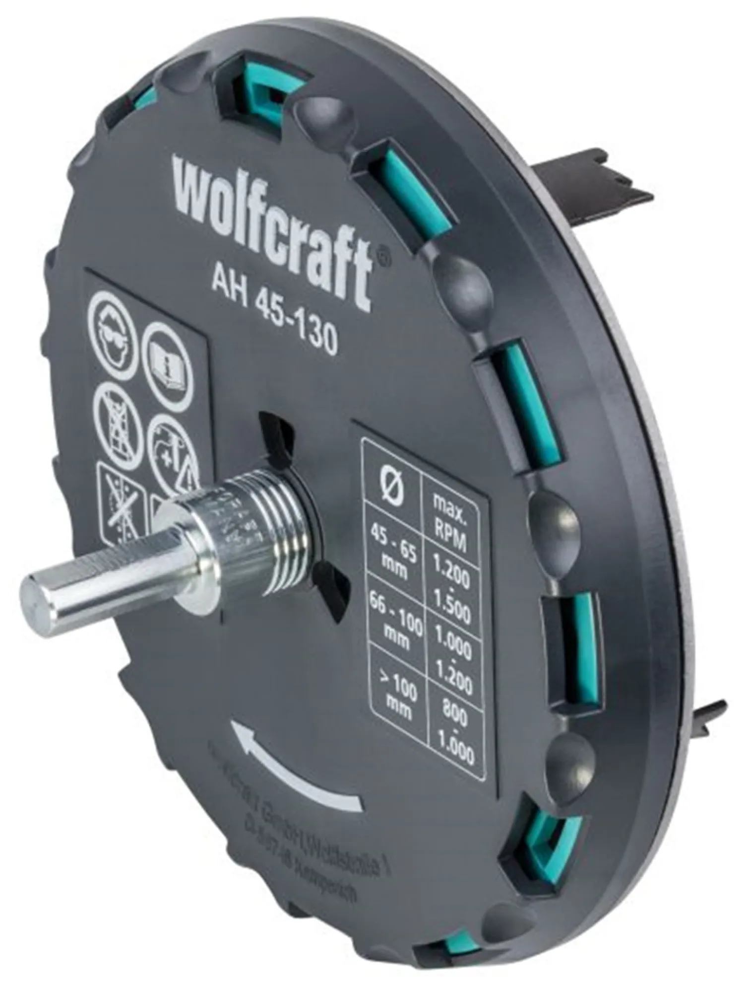 Otwornica regulowana 45-130mm Wolfcraft WF5978000