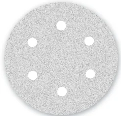 Papier ścierny Menzer WHITE fi 225 z 6 otworami K100 do szlifierek do gipsu 25 szt/opak. LHS/TBS 225 PRO Menzer MG231271100