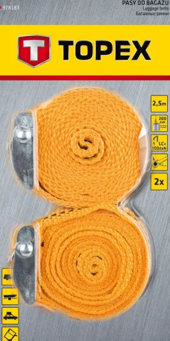Pas transportowy 2.5m x 25mm, 2szt. Topex 97X183