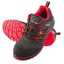 Półbuty esd zamsz/oxford grafitowo-czerwone, s1 src, 40 Lahti Pro L3042340