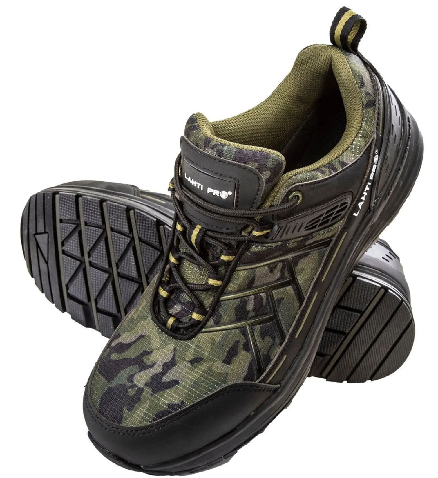 Półbuty z dzianiny rip-stop moro zielone, s2 src, 44, ce Lahti Pro L3043044