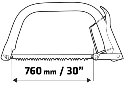Piła kabłąkowa 760mm Verto 15G155
