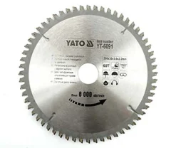 Piła tarczowa do aluminium 210x30mm Z72 Yato YT-6093