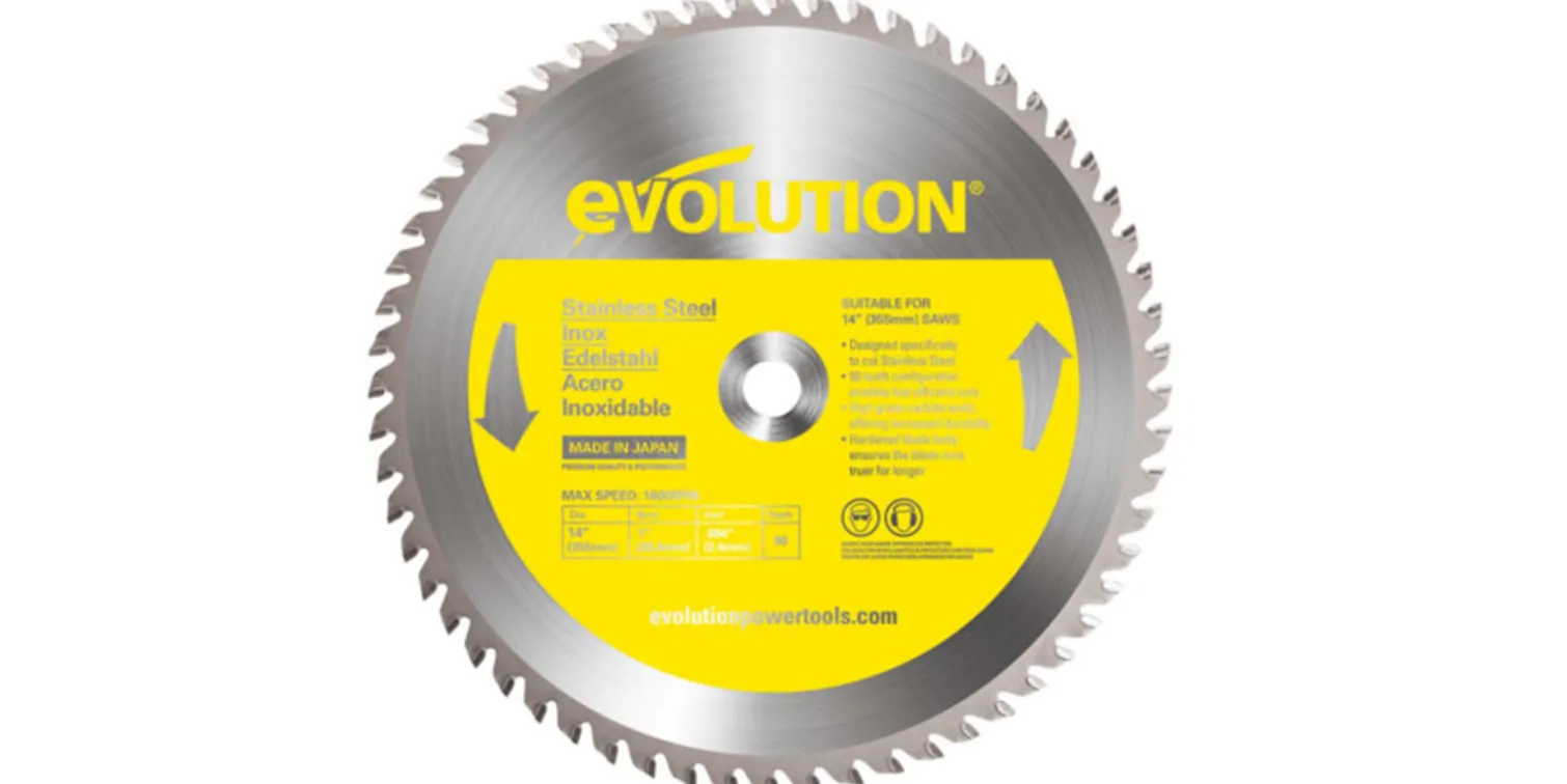Piła widiowa TCT do cięcia stali nierdzewnej 355x25,4mm Z90 Evolution EVO-355-90-SN