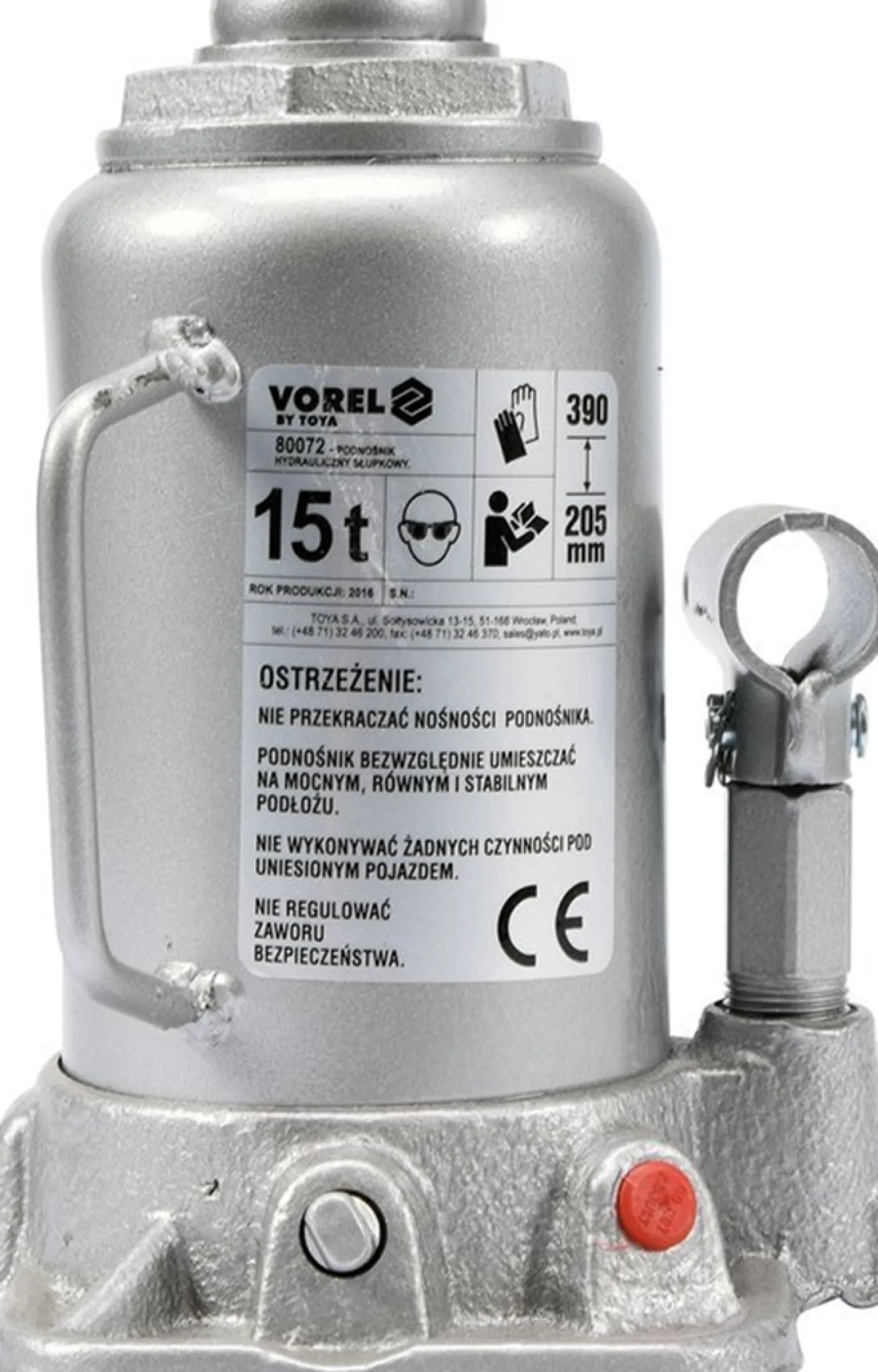 Podnośnik hydrauliczny słupkowy 15t Vorel 80072