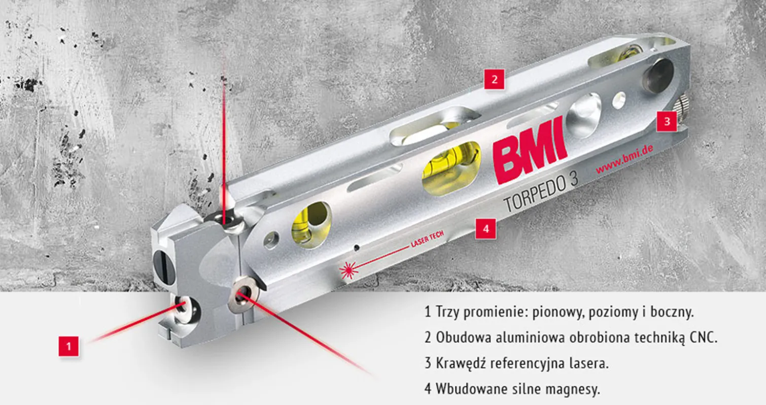 Poziomica laserowa BMI TORPEDO 3