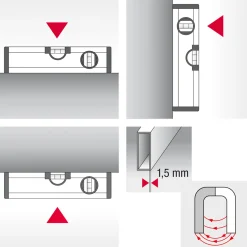 Poziomnica aluminiowa magnetyczna BMI EUROSTAR 80
